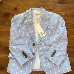 Janie And Jack Boys Plaid Blazer 2T